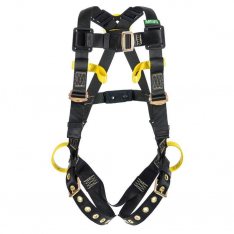MSA 10162694, Workman Arc Flash Vest-Style Harness, BACK & SIDE WEB Loop, Tongue Buckle leg straps,